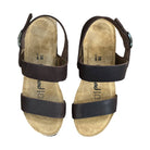 CH22 - Sandalo a fasce con cinturini regolabili e zeppa da donna NATUNED plantare in lattice anatomico comfort