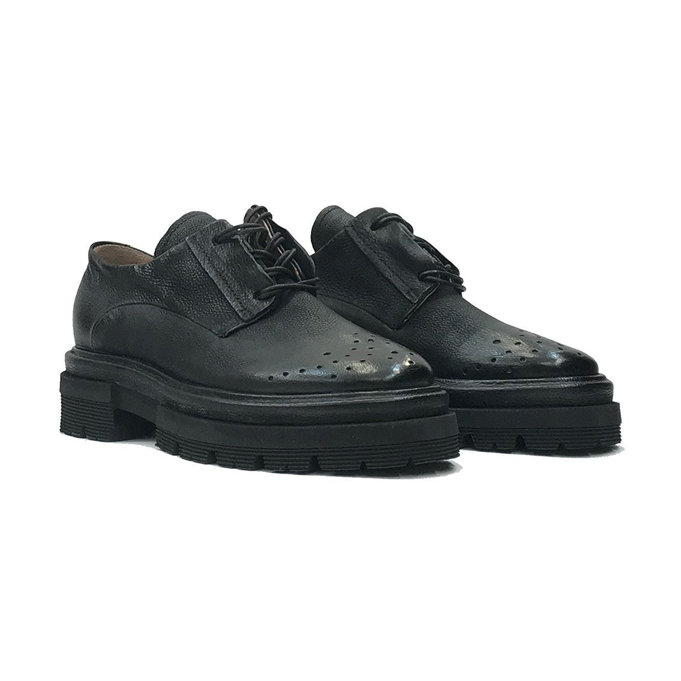 A.S.98 A59111 Donna Scarpa In Pelle Artigianale Vintage