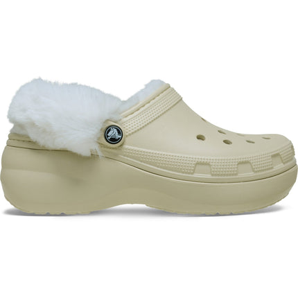 Crocs Classic Platform Fuzz Lined – cozy faux fur lining and adjustable heel strap