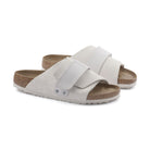 Rivetti decorativi e chiusura strap regolabile su pelle scamosciata Birkenstock Kyoto donna