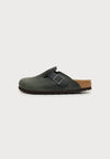 Birkenstock Boston sabot unisex in pelle oliata — vista laterale