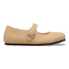 Birkenstock Santa Clarita ballerina donna in pelle naturale — vista frontale