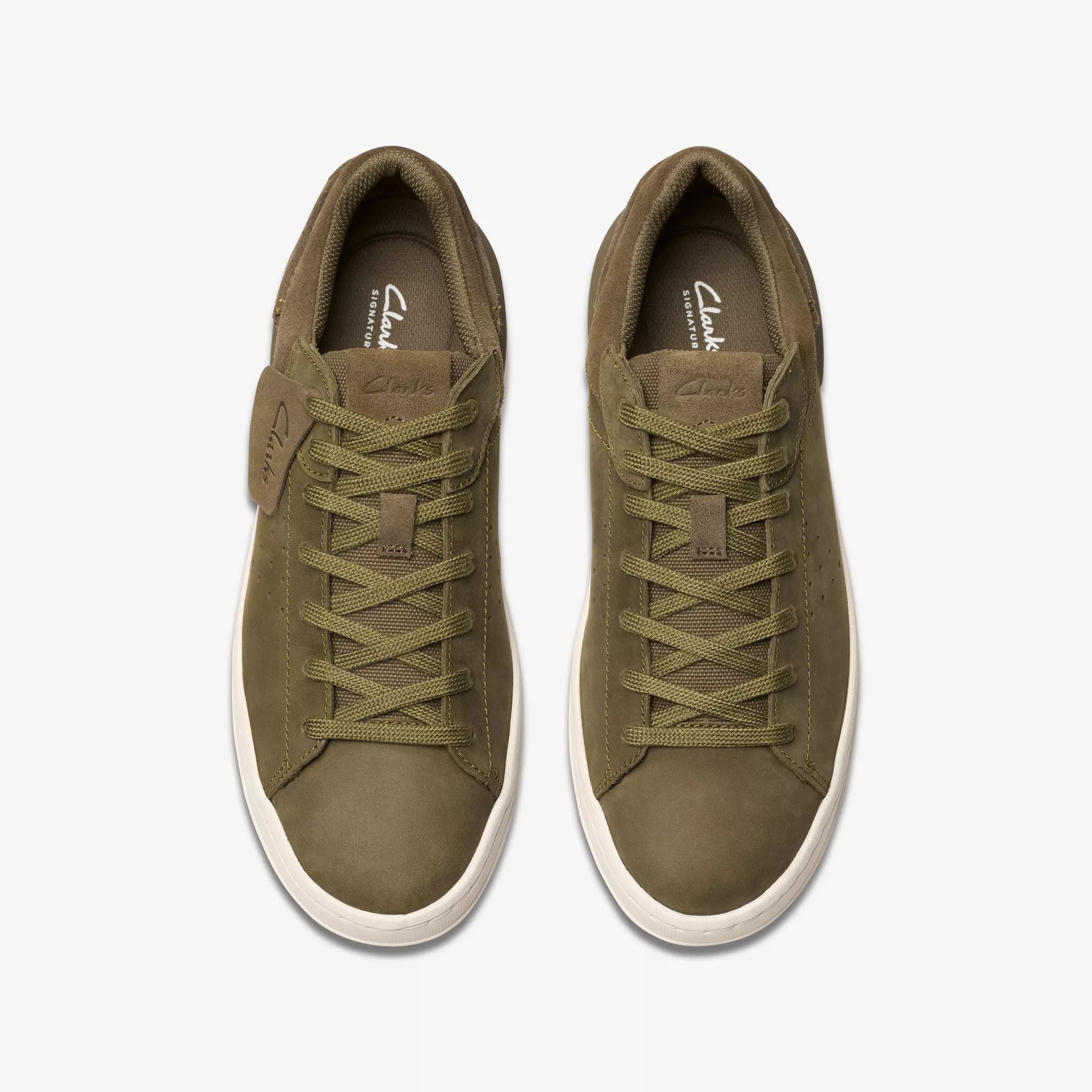 Clarks Courtlite 2 Run Sneakers Uomo In Nabuk Premium
