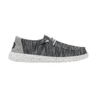 Mocassini da donna HeyDude Wendy Sox in tessuto stretch grigio melange.