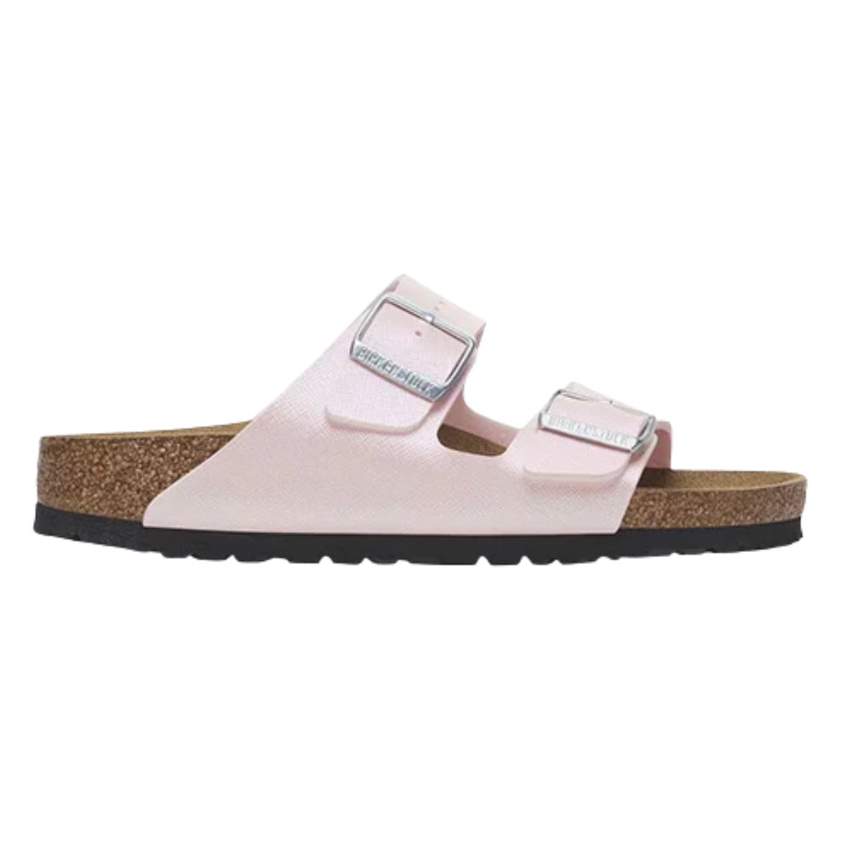 Plantare anatomico originale Birkenstock in sughero e lattice sandalo Arizona Saffiano donna