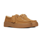 Clarks Torhill Bee Donna Scarpe In Suede Premium Con Suola Scanalata