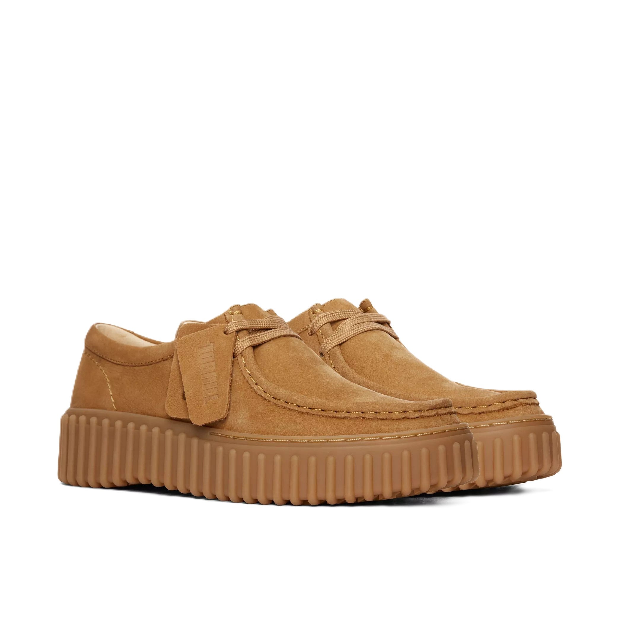 Clarks Torhill Bee Donna Scarpe In Suede Premium Con Suola Scanalata