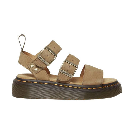 Dr. Martens Gryphon Quad Donna Sandali Platform In Pelle particolare della suola alta con cuscinetto d'aria
