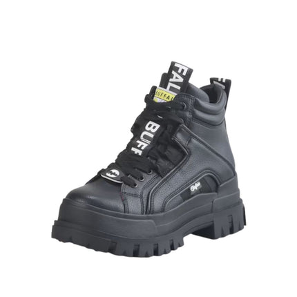 Buffalo Aspha NC Mid stivaletto donna vegano dettaglio materiale effetto pelle