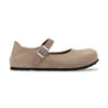 Scarpa Birkenstock Mantova donna in pelle scamosciata con cinturino trasversale vista laterale