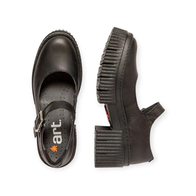 Scarpa donna York 1373 ART in pelle vitello con tacco