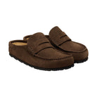 Coppia sabot Birkenstock Naples Wrapped unisex pelle scamosciata Made in Germany
