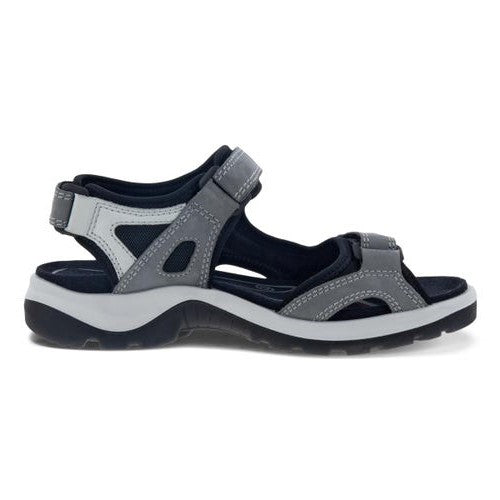 Sandalo sportivo da donna ECCO Offroad in pelle nubuck grigio scuro.