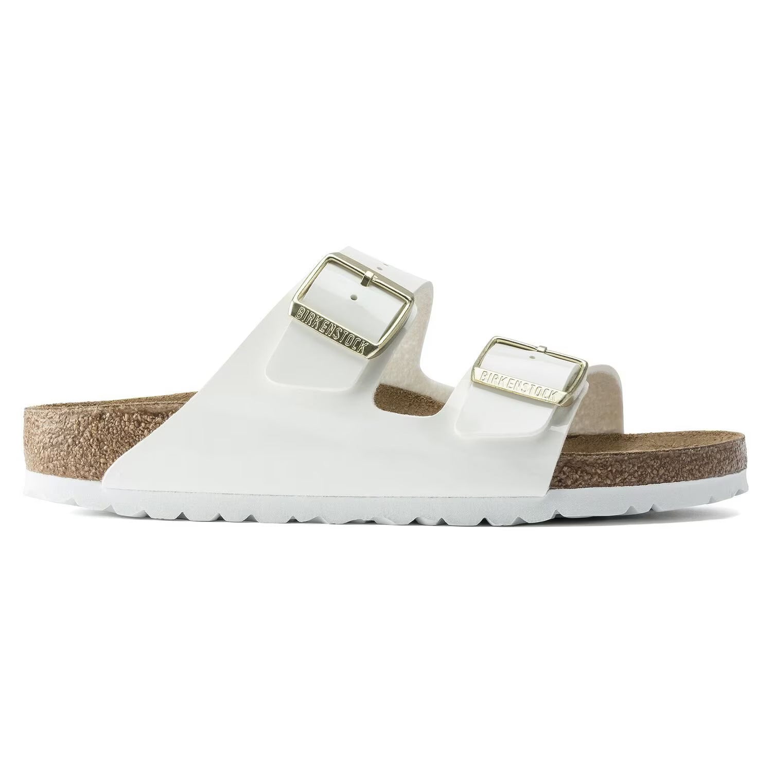 Sandali Birkenstock Arizona Donna in Birko-Flor resistenti e facili da pulire per l'uso quotidiano.