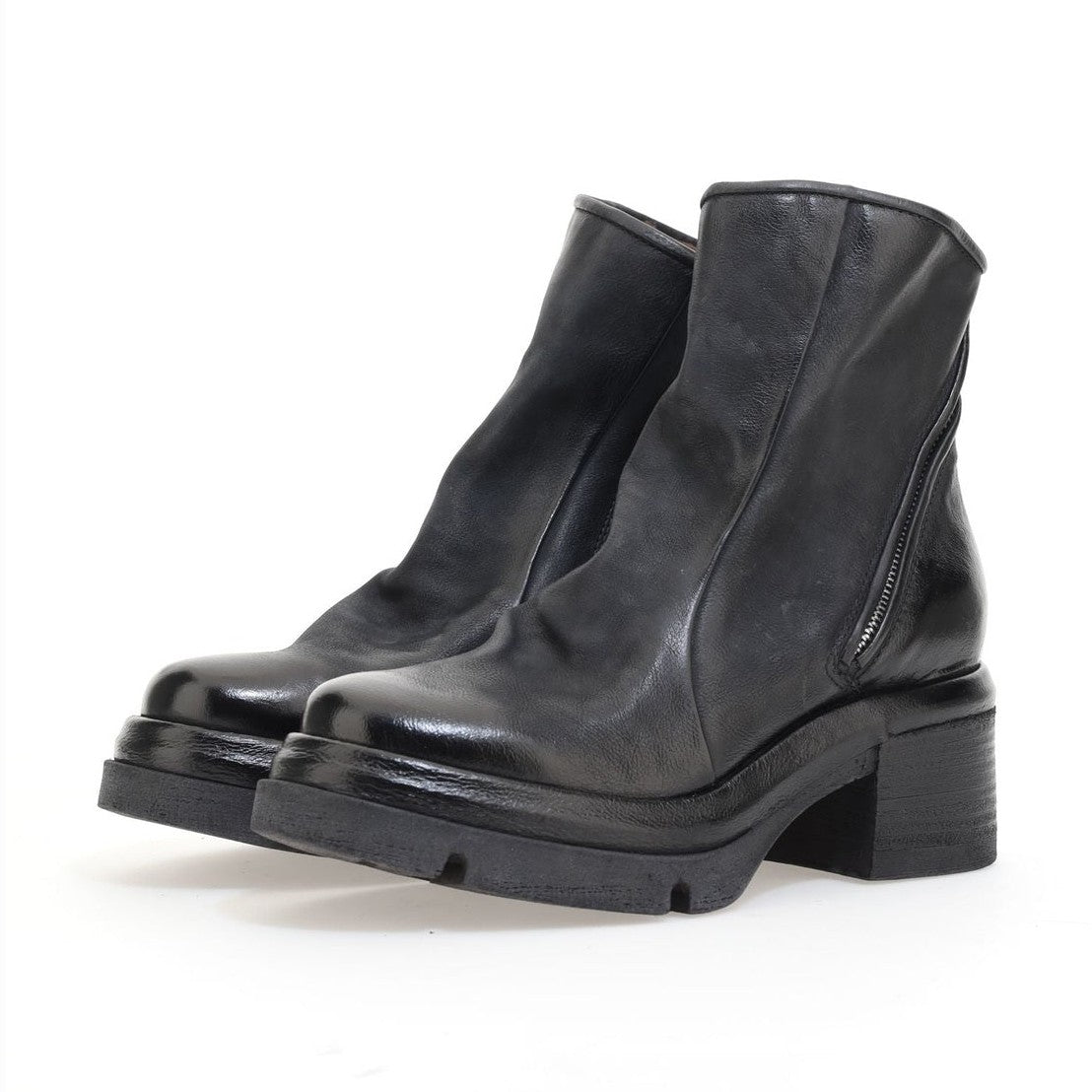 A.S.98 A89208 Donna Stivaletti In Pelle Morbida Artigianale