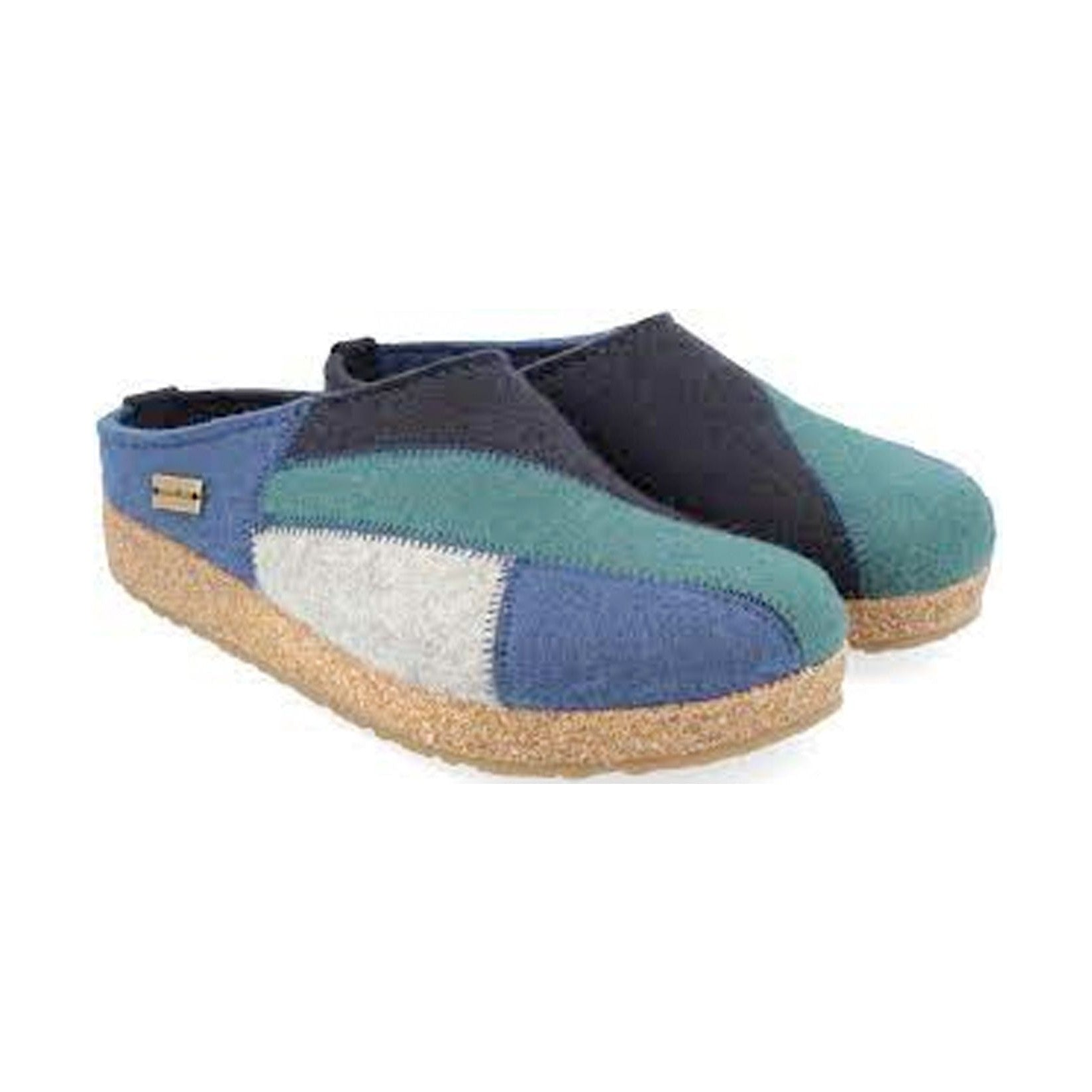 Haflinger Patchwork Unisex Sabot In Feltro Di Lana