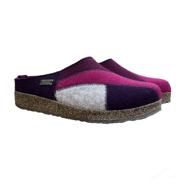 Haflinger Patchwork Unisex Sabot In Feltro Di Lana