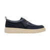 Clarks Polden Moc scarpa stringata uomo in suede e canvas — vista posteriore