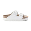 Birkenstock Arizona Papillio Flex Platform donna bianchi vista laterale