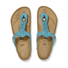 Dettaglio lavorazione intreccio pelle oliata stile boho Birkenstock Gizeh Braided