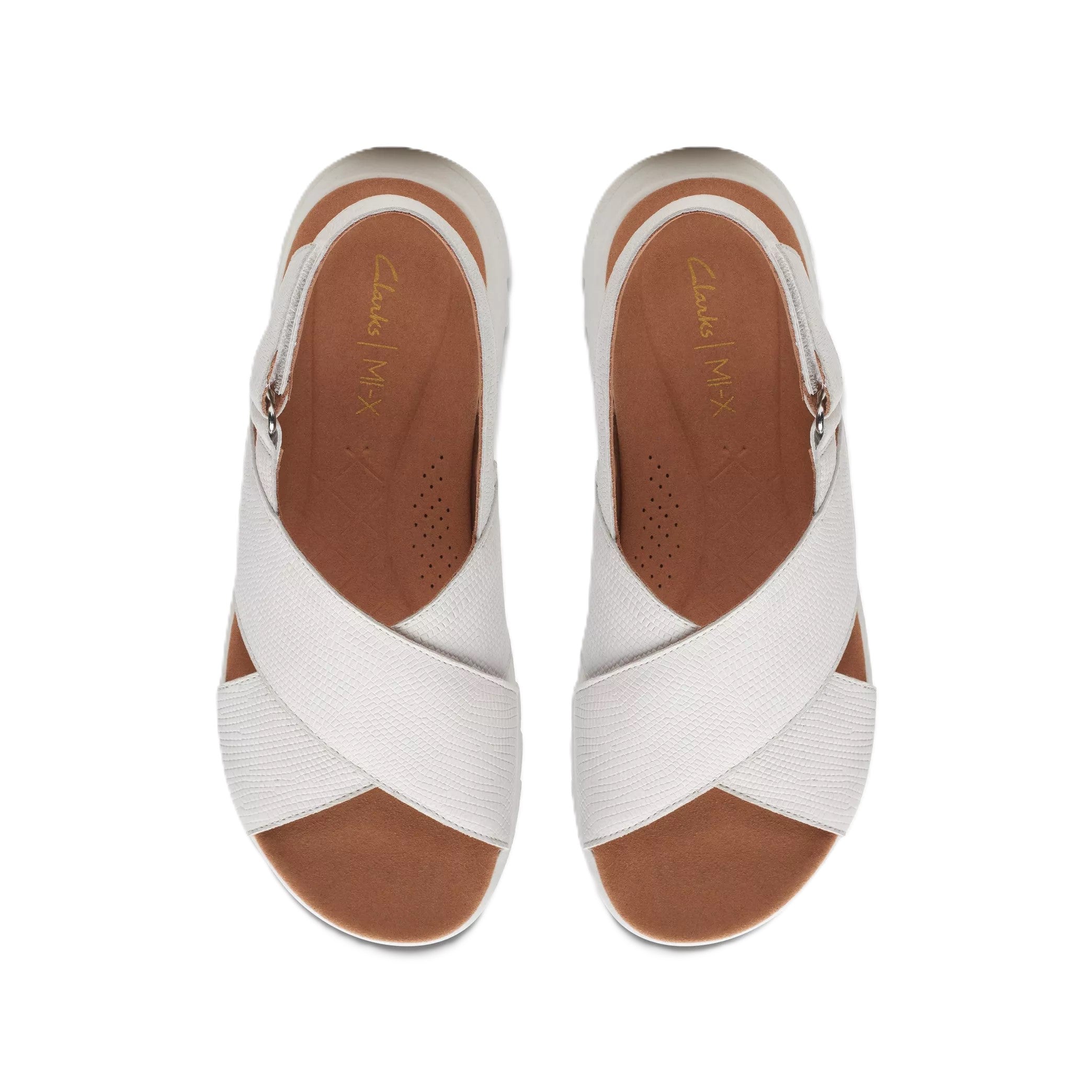Clarks Dash Lite Wish Donna Sandalo Zeppa In Pelle