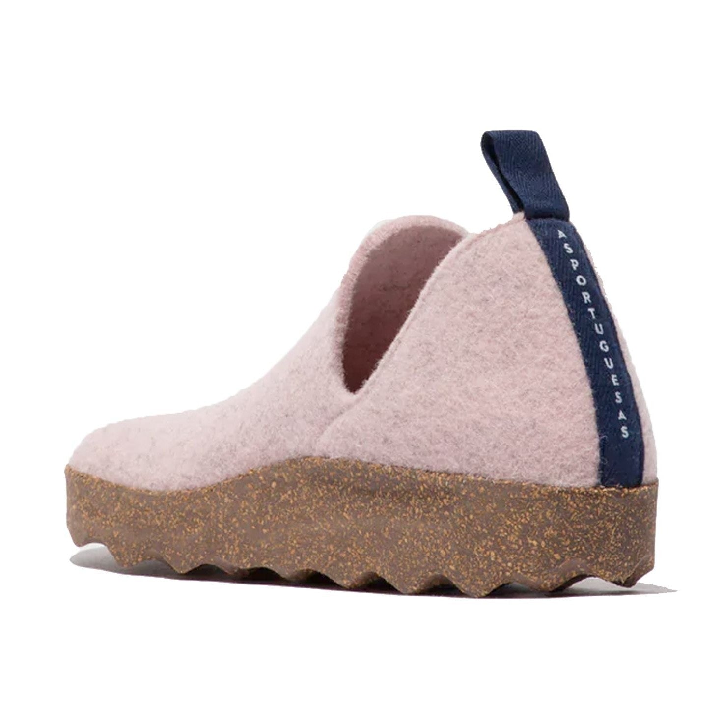 Asportuguesas City scarpa slip-on unisex in feltro di lana — dettaglio bordo suola in gomma