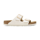Vista ravvicinata del plantare anatomico originale Birkenstock con supporto per l'arco plantare e bordo rialzato.