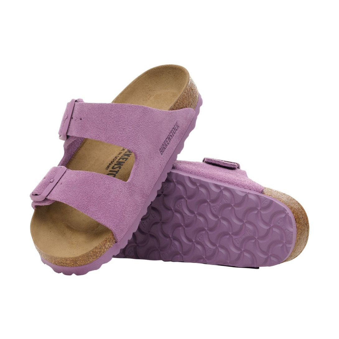 Design classico due fasce in pelle scamosciata Birkenstock Arizona donna