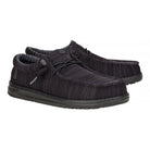 Mocassini da uomo HeyDude Wally Stretch Sox in tessuto elasticizzato nero