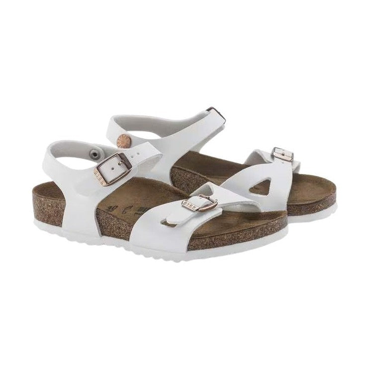 Birkenstock Rio HL Kids Bambina Sandalo in Birko-Flor Metallic — vista dall'alto