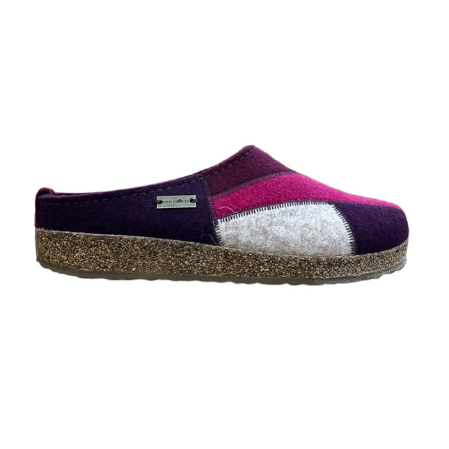 Haflinger Patchwork Unisex Sabot In Feltro Di Lana