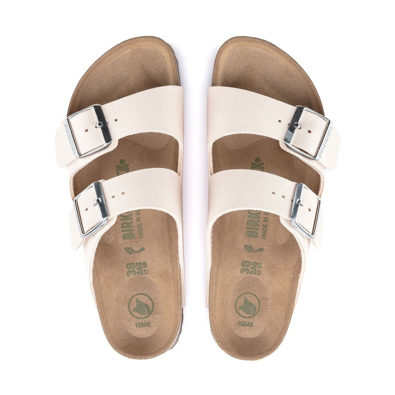 Suola EVA ammortizzante e sottopiede in microfibra vegan Birkenstock Arizona Vegan donna