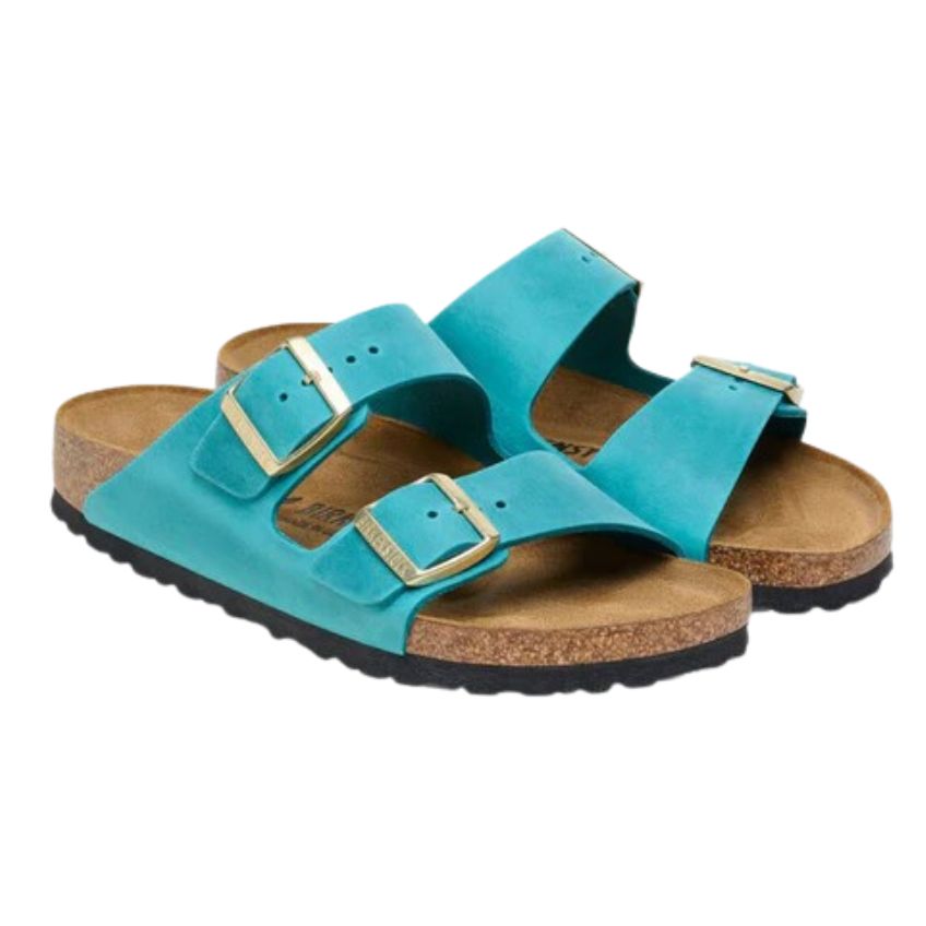 Pelle nabuk oliata che sviluppa patina personale Birkenstock Arizona donna