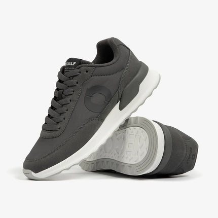 Conde Sneakers Woman profilo laterale grigio scuro caviar con suola sostenibile