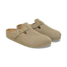Design chiuso frontale con tomaia scamosciata traspirante Birkenstock Boston