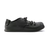 Scarpa Birkenstock Montana unisex stringata in pelle nabuk oliata senza cuciture vista laterale
