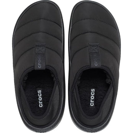 Crocs Classic Puff Moc suola nera con battistrada antiscivolo per uso indoor e outdoor