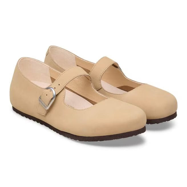 Coppia sandali Birkenstock Santa Clarita donna pelle naturale design contemporaneo