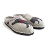 Haflinger Doggy sabot unisex in lana cotta — vista dall'alto