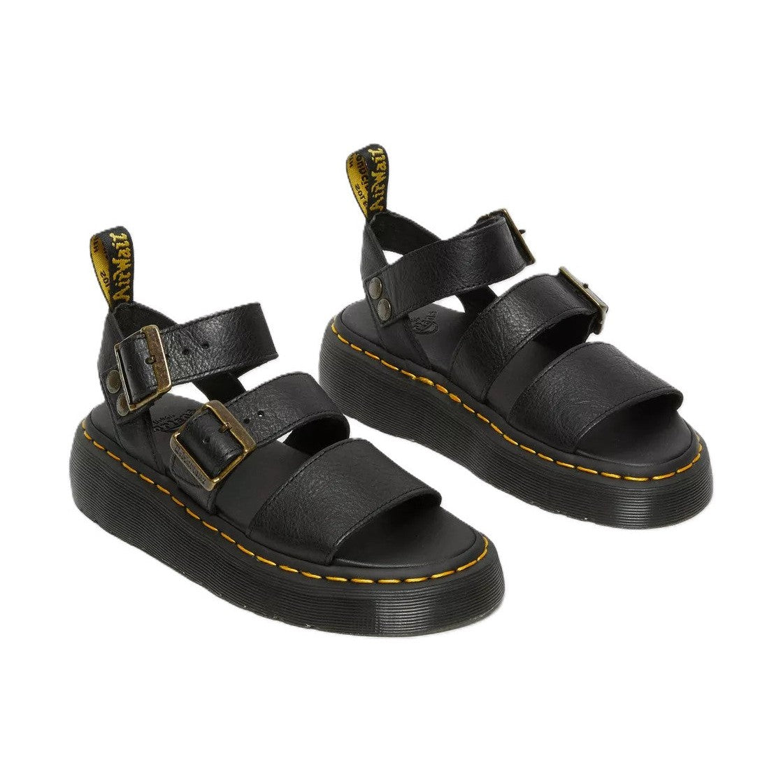 Dr. Martens Gryphon Quad Donna Sandali Platform In Pelle