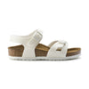 Profilo sughero e dettaglio fibbia metallica Birkenstock Rio Kids bambina
