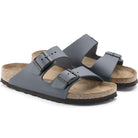 Birkenstock Arizona unisex pelle oliata blu notte vista angolata