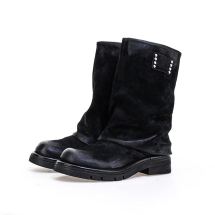 A.S.98 Anais stivaletti donna dettaglio fibbia e pelle sfumata effetto vissuto