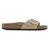 Birkenstock Madrid Big Buckle sandalo donna in pelle Nubuck — vista del tallone