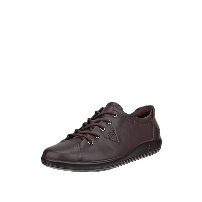 ECCO Soft 2.0 women's casual retro-inspired leather shoes with breathable lining and everyday comfort