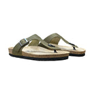 CH08 CUOIO Sandalo infradito con cinturino regolabile da donna e da uomo NATUNED plantare in lattice anatomico comfort