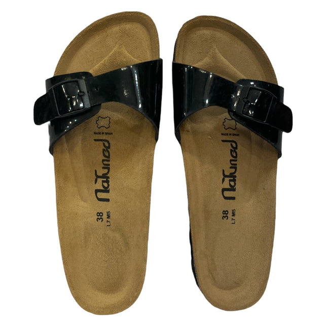 CH17-BIO NATUNED sandalo a fascia larga da donna con fibbia regolabile plantare in lattice anatomico comfort