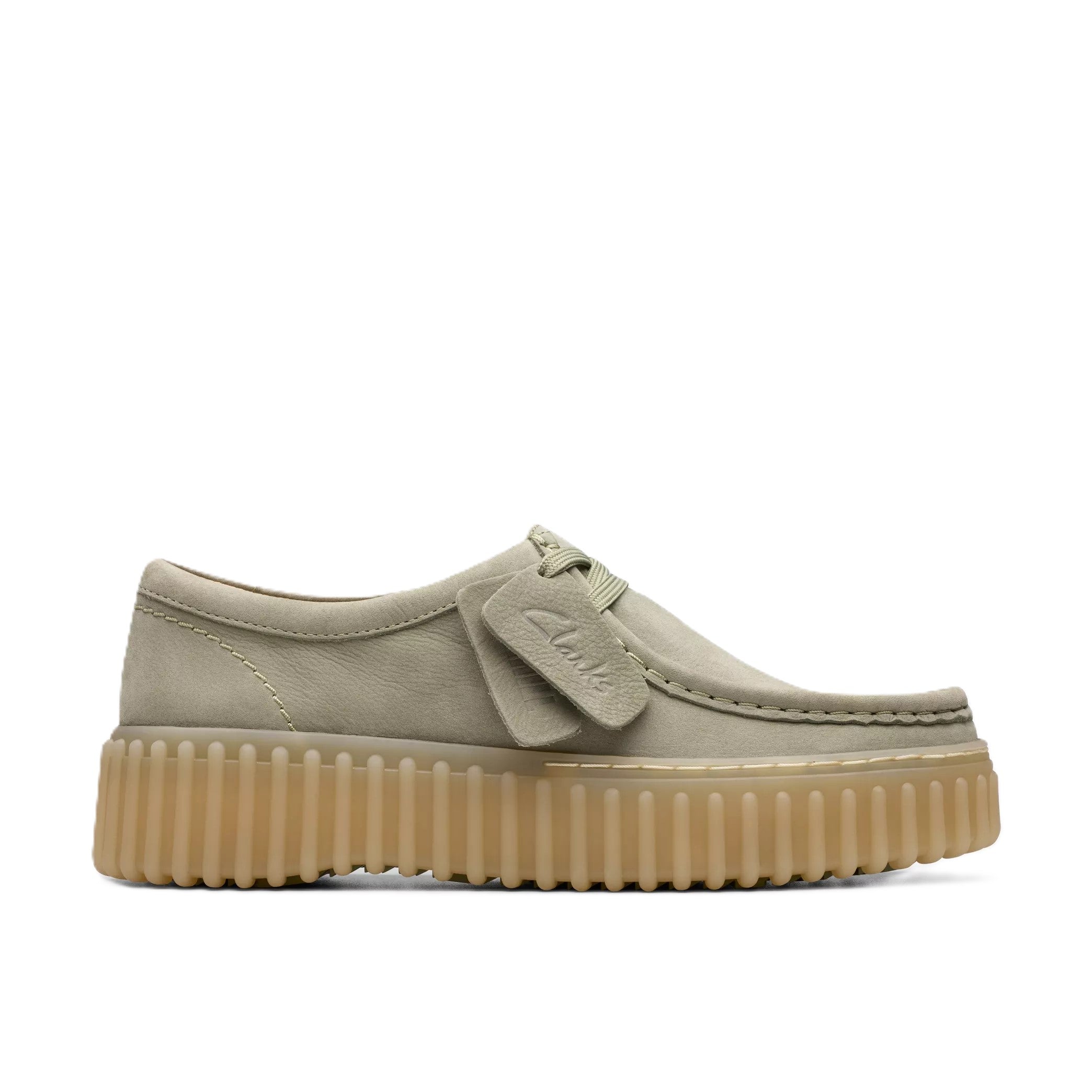Clarks Torhill Bee Donna Scarpe In Suede Premium Con Suola Scanalata