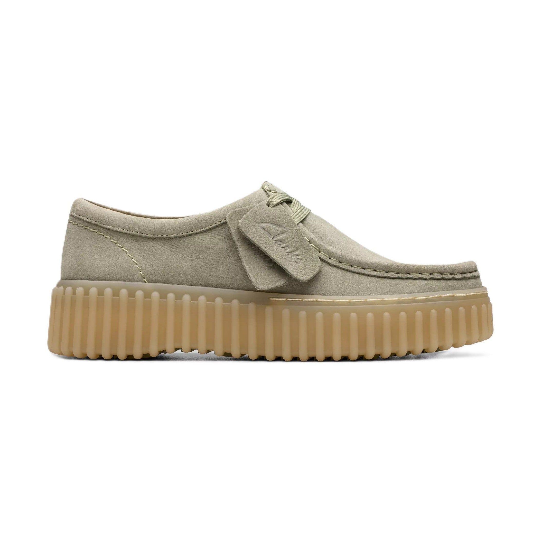Clarks Torhill Bee Donna Scarpe In Suede Premium Con Suola Scanalata