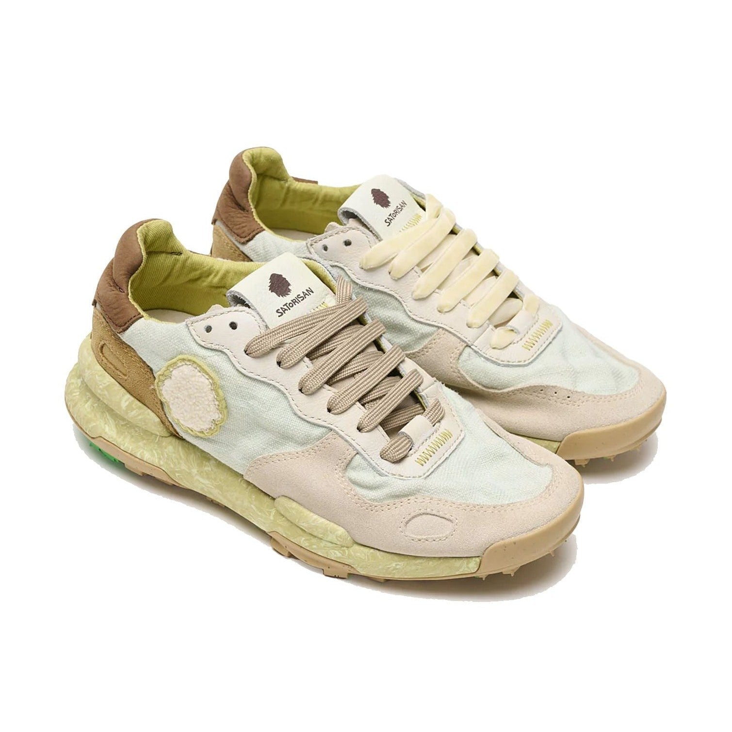 Satorisan Chacrona Linen Unisex Sneaker In Lino e Pelle Sostenibile